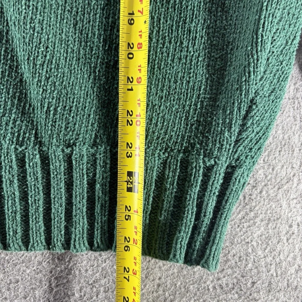 Vintage Polo Ralph Lauren Sweater Mens XL Green Cotton Knit Crew Neck Pony Logo